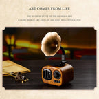 Retro Wood Portable Mini Bluetooth Speaker Wireless Loudspeaker Outdoor Speaker Sound System TF FM Radio Music Subwoofer – Shockproof, Bluetooth, TPU
