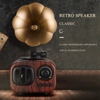 Retro Wood Portable Mini Bluetooth Speaker Wireless Loudspeaker Outdoor Speaker Sound System TF FM Radio Music Subwoofer – Shockproof, Bluetooth, TPU