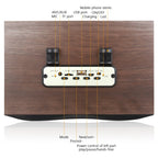 X6 Bluetooth Speaker – Portable Wooden Wireless Speaker Subwoofer Stero Bluetooth Speakers...