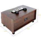 X6 Bluetooth Speaker – Portable Wooden Wireless Speaker Subwoofer Stero Bluetooth Speakers...