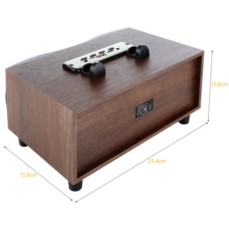 X6 Bluetooth Speaker – Portable Wooden Wireless Speaker Subwoofer Stero Bluetooth Speakers...