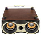 X6 Bluetooth Speaker – Portable Wooden Wireless Speaker Subwoofer Stero Bluetooth Speakers...
