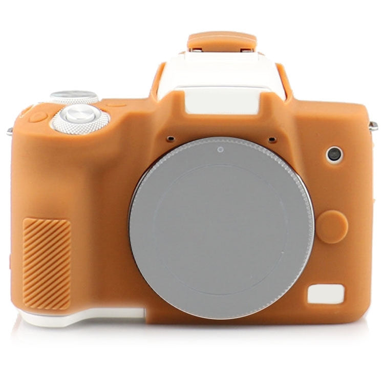 Richwell Silicone Armor Skin Case Body Cover Protector for Canon EOS M50 Body Digital Camera, for Canon EOS M50 for Canon EOS M50 Brown