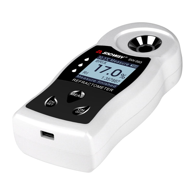 SNDWAY SW-593 Digital Refractometer Sugar Brix Meter Rechargeable Wine Beer Alcohol Drink Fruit Sugar Concentration Meter – Waterproof