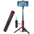 M18 Portable Selfie Stick Remote Control Mobile Phone Holder Red