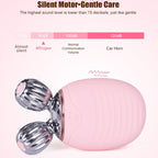 Duosi 2in1 Electric Facial Cleansing Brush Waterproof face Skin Cleansing Massager Silicone Vibration Scrubber Pore Clear Blackhead Remover