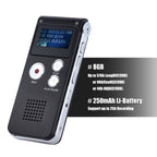 SK-012 8GB Voice Recorder USB Professional Dictaphone Digital Audio With WAV MP3 Player VAR Function Record, SK-012 8GB