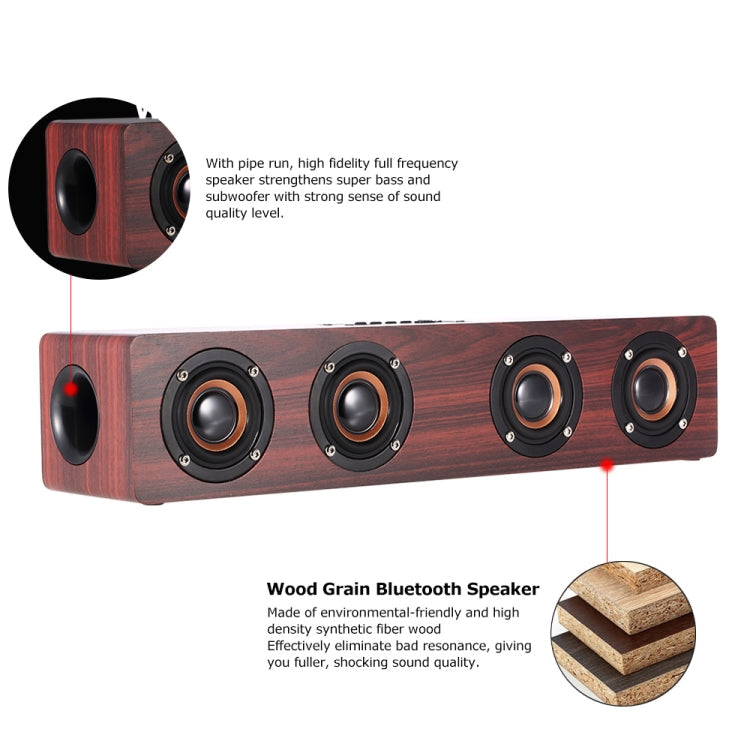 W8 Bluetooth 4.2 Speaker Four Louderspeakers Super Bass Subwoofer with Mic 3.5mm Support TF Card – Bluetooth
