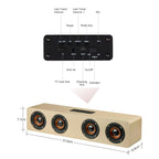 W8 Bluetooth 4.2 Speaker Four Louderspeakers Super Bass Subwoofer with Mic 3.5mm Support TF Card – Bluetooth