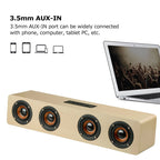 W8 Bluetooth 4.2 Speaker Four Louderspeakers Super Bass Subwoofer with Mic 3.5mm Support TF Card – Bluetooth
