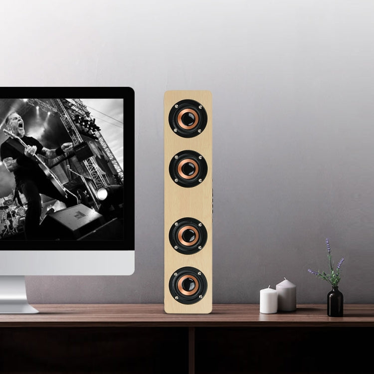 W8 Bluetooth 4.2 Speaker Four Louderspeakers Super Bass Subwoofer with Mic 3.5mm Support TF Card – Bluetooth