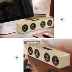 W8 Bluetooth 4.2 Speaker Four Louderspeakers Super Bass Subwoofer with Mic 3.5mm Support TF Card – Bluetooth