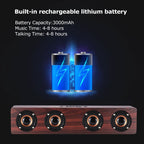 W8 Bluetooth 4.2 Speaker Four Louderspeakers Super Bass Subwoofer with Mic 3.5mm Support TF Card – Bluetooth