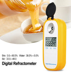 DR301 Digital Honey Refractometer Measuring Sugar Content Meter Range 090 Brix Refractometer Baume Honey Water Concentration Tool, DR301