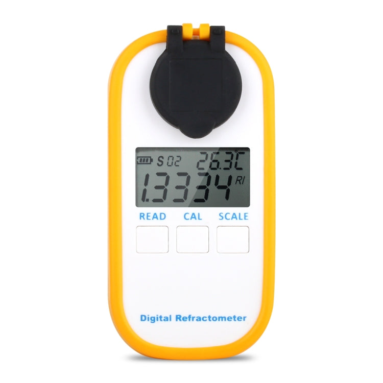 DR202 Digital Sea Water Refractometer Seawater Salinity Meter Specific Gravity Range 0―100‰ Chlorinity 0~57‰ Refractometer, DR202
