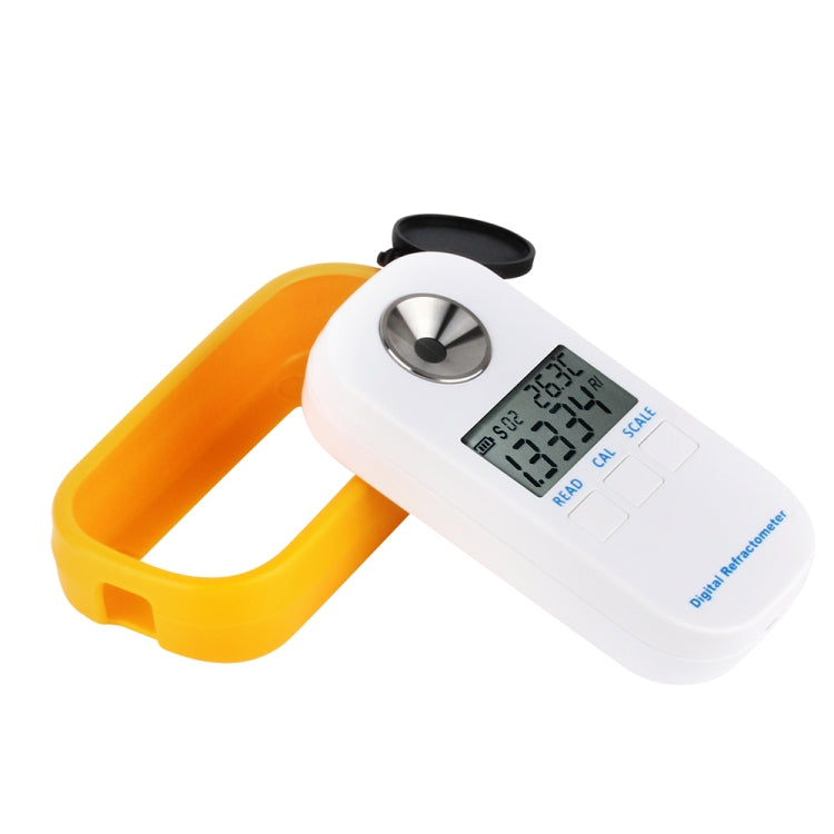 DR402 Digital Beer Refractometer Wort Hydrometer Brix 0-50% Concentration Meter Refractometer Electronic Wine Alcohol Tester, DR402