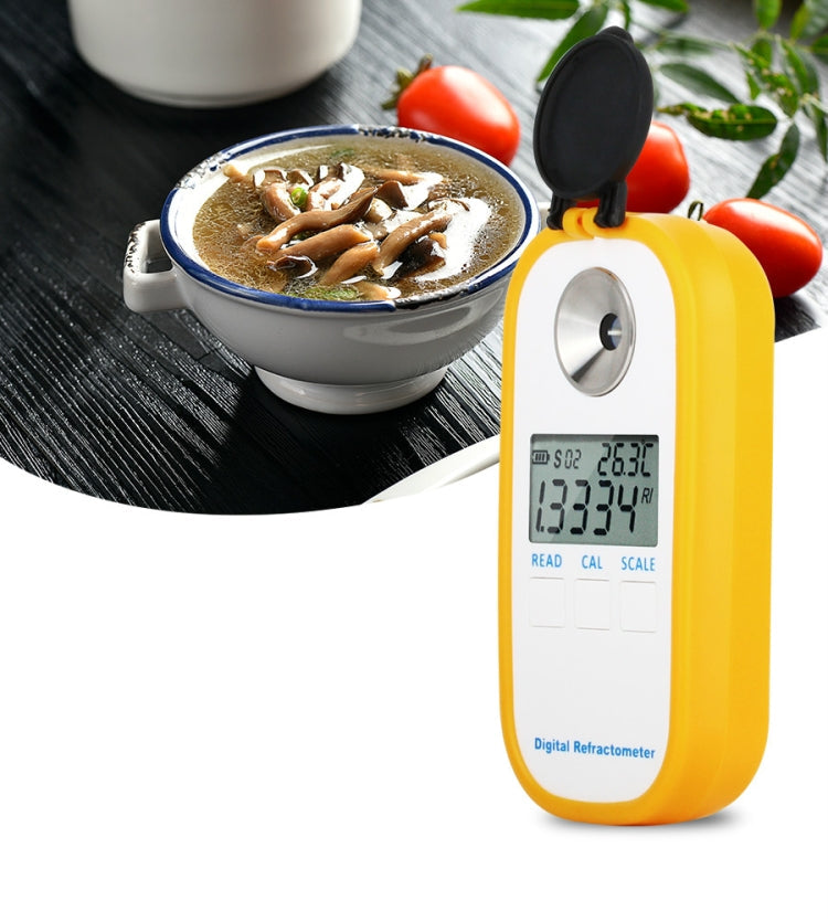 DR201 Digital Salt Refractometer Salinity Specific Gravity Meter 0~28% Refractometer Food Salt Content Tester Sodium Chloride NaCl, DR201 DR201