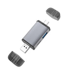 Typce-C+USB+Micro USB OTG Card Reader – Lanyard, Card Slot Default Title