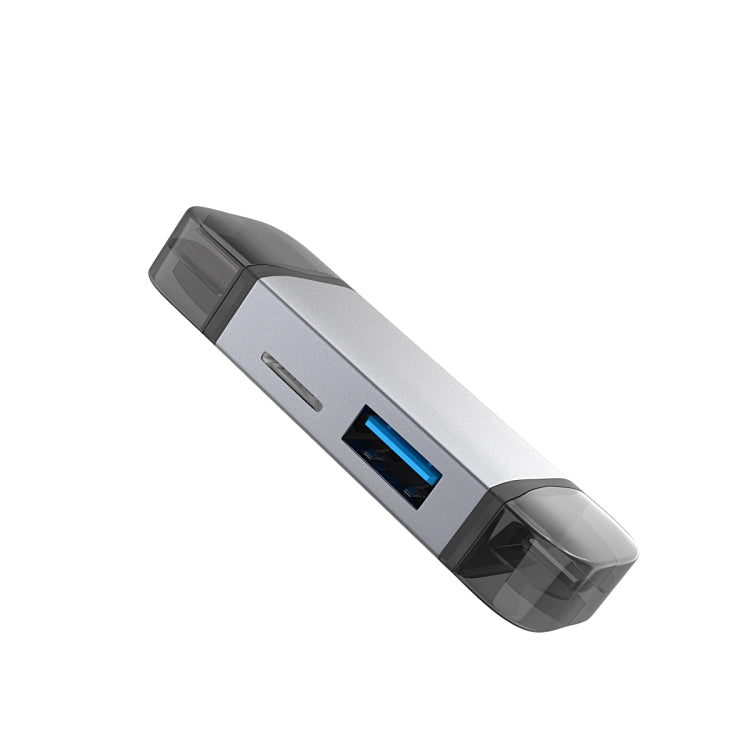 Typce-C+USB+Micro USB OTG Card Reader – Lanyard, Card Slot