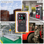 WINTACT WT8802 Hydrogen Sulfide Monitor Professional Rechargeable Gas Sensor High Sensitive Digital Sound-light Vibration Alarm H2S Detector