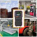 WINTACT WT8811 Compoud Gas Monitor LCD Display Rechargeable Multifunction 4 in1 Combustible O2 H2S CO Gas Sensor Sound-light Vibration Alarm