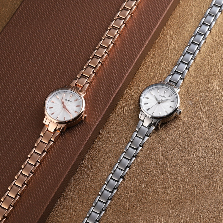 Skmei 1410 Lady Quartz Watch European and American Fashion Watch Business Leisure Steel Belt Lady Watch