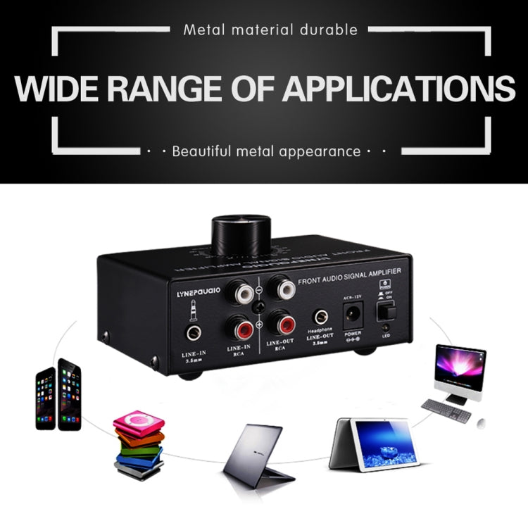 B015 Front Stereo Signal Amplifier Booster Headphones Speaker Amplifier Headset Dual-Audio Source, B015 – TPU