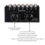 B016 6 Input 1 Output Audio Signal Source Selection Switcher, Output Volume Adjustment Control RCA Port, 6 Input 1 Output