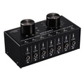 B017 6 Input 1 Output Audio Signal Selection Switcher Output Volume Adjustment Control 3.5mm Interface Default Title
