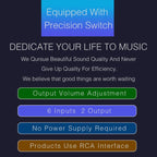 B026 6 Input 2 Output Or 2 Input 6 Output Audio Signal Source Selection Switcher RCA Port