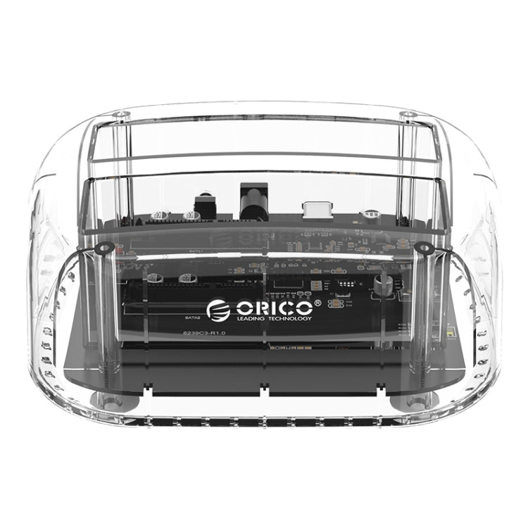 ORICO 6239C3 2.5/3.5inch 2 Bay Transparent Type-C Hard Drive Dock – TPU Default Title