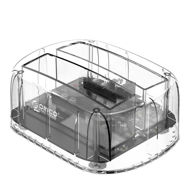 ORICO 6239C3 2.5/3.5inch 2 Bay Transparent Type-C Hard Drive Dock – TPU