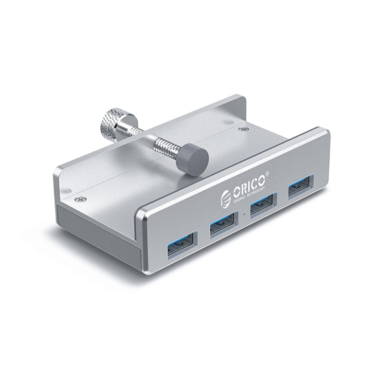 ORICO MH4PU-P Aluminum Alloy 4 Port USB3.0 Clip-type HUB, MH4PU-P(Silver) – Aluminum Alloy, TPU MH4PU-P(Silver) SYA00669801A