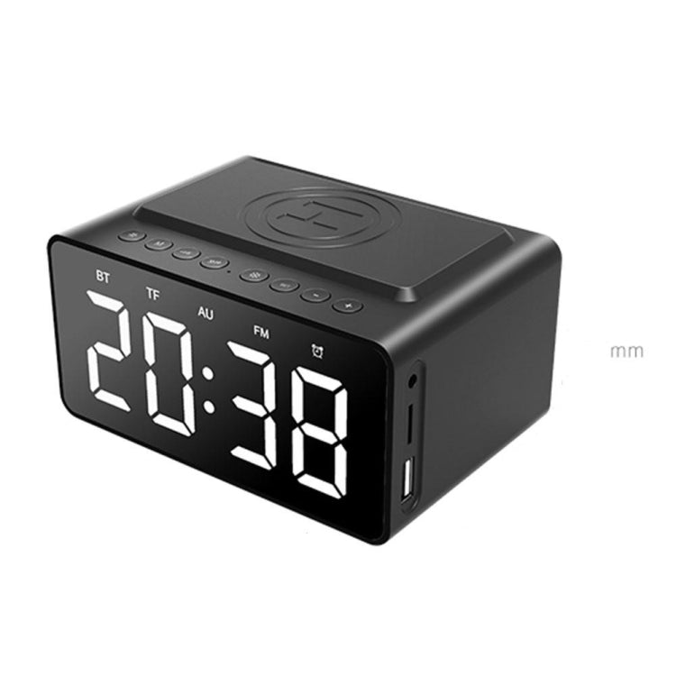 AEC Bluetooth Speaker – BT508 Wireless Charging Bluetooth Speaker LED Alarm Clock Power Bank...