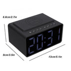 AEC Bluetooth Speaker – BT508 Wireless Charging Bluetooth Speaker LED Alarm Clock Power Bank...
