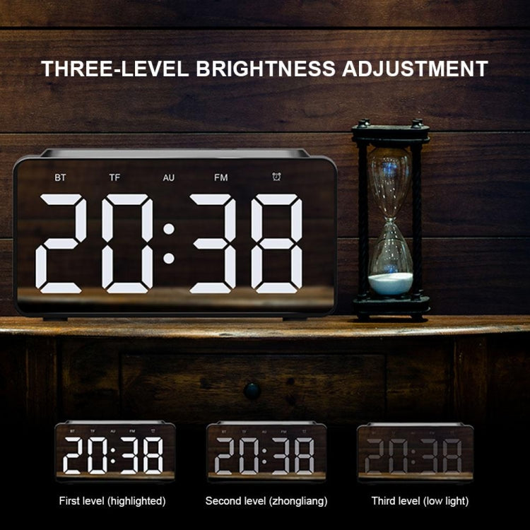 AEC Bluetooth Speaker – BT508 Wireless Charging Bluetooth Speaker LED Alarm Clock Power Bank...