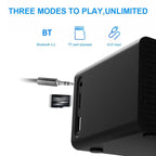 AEC Bluetooth Speaker – BT508 Wireless Charging Bluetooth Speaker LED Alarm Clock Power Bank...