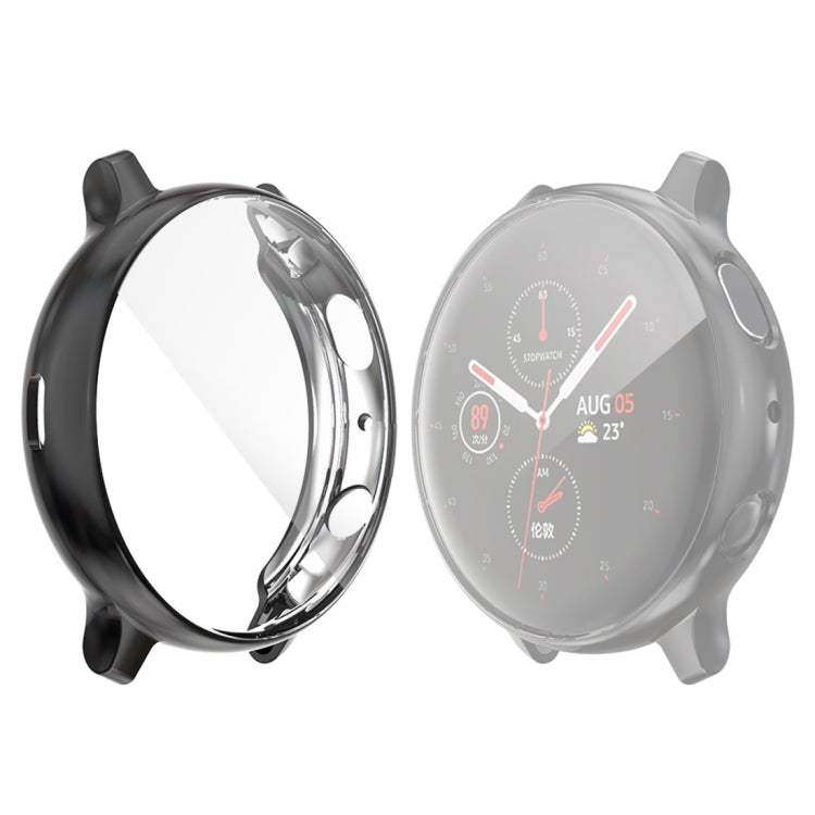 For Samsung Galaxy Watch Active 2 44mm ENKAY Hat-prince Full Coverage Electroplate TPU Case Black