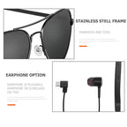 A8 Wireless Earphone Bluetooth Headset Sunglasses Music Headphones Smart Glasses Earbud Hands-free with Mic, A8