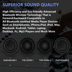 Newrixing NR5017 LED Bluetooth Portable Speaker TWS Connection Loudspeaker Sound System 10W Stereo Surround Speaker