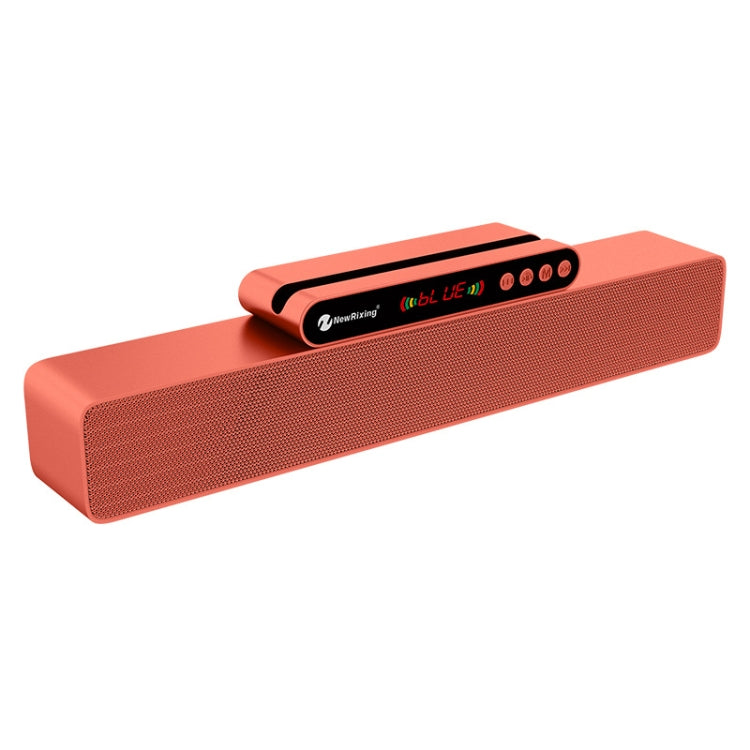 Newrixing NR5017 LED Bluetooth Portable Speaker TWS Connection Loudspeaker Sound System 10W Stereo Surround Speaker – Bluetooth, TPU Rose Gold