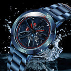 SANDA1009 Watch Man Student Casual Waterproof Steel Band Watch Man