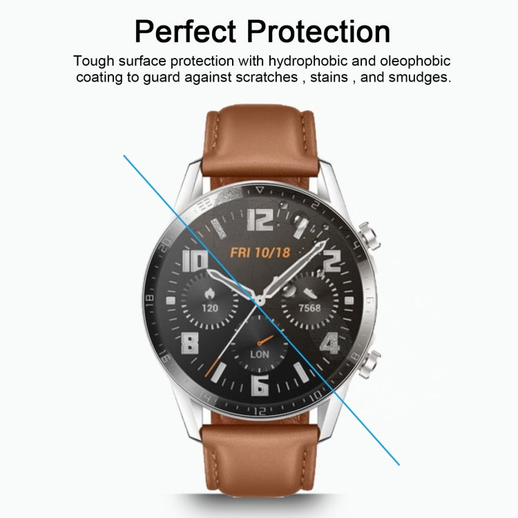 Tempered Glass Screen Protector – For HUAWEI Watch GT 2 46mm (2019) ENKAY Hat-Prince 0.2mm 9H 2.15D...