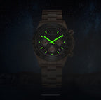 OCHSTIN Augusten 6103B Multi Function Quartz Watch Sports luminous Waterproof Watch Calendar Steel Band Men Watch