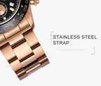 OCHSTIN Augusten 6103B Multi Function Quartz Watch Sports luminous Waterproof Watch Calendar Steel Band Men Watch