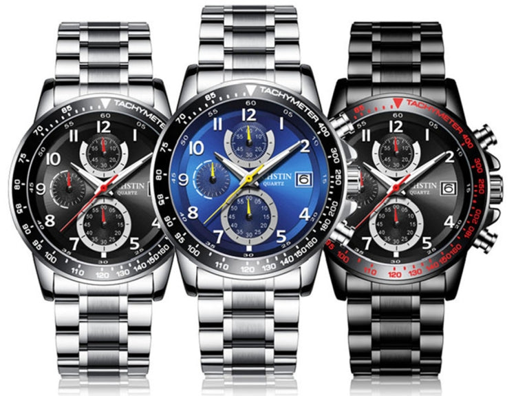 OCHSTIN 6112 Men Multi Function Watch Fashion Sports Business Calendar Luminous Men Watch Quartz Watch Steel Watch