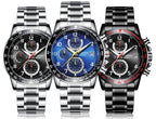 OCHSTIN 6112 Men Multi Function Watch Fashion Sports Business Calendar Luminous Men Watch Quartz Watch Steel Watch