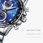 OCHSTIN 6112 Men Multi Function Watch Fashion Sports Business Calendar Luminous Men Watch Quartz Watch Steel Watch
