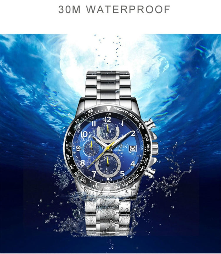 OCHSTIN 6112 Men Multi Function Watch Fashion Sports Business Calendar Luminous Men Watch Quartz Watch Steel Watch