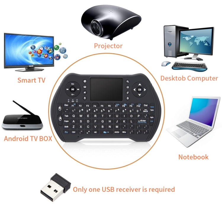 MT10 Fly Air Mouse 2.4GHz Mini Wireless Keyboard Multifunction Keyboard Fly Air Mouse – Flip